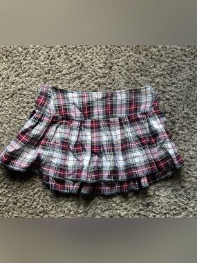 Tripp NYC Plaid Skirt